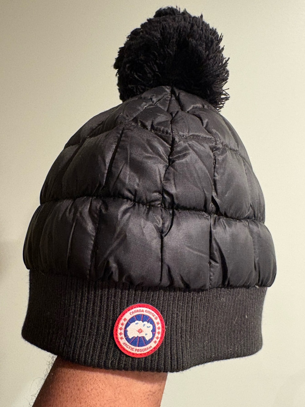 Canada Goose Nylon Puffer Beanie Hat